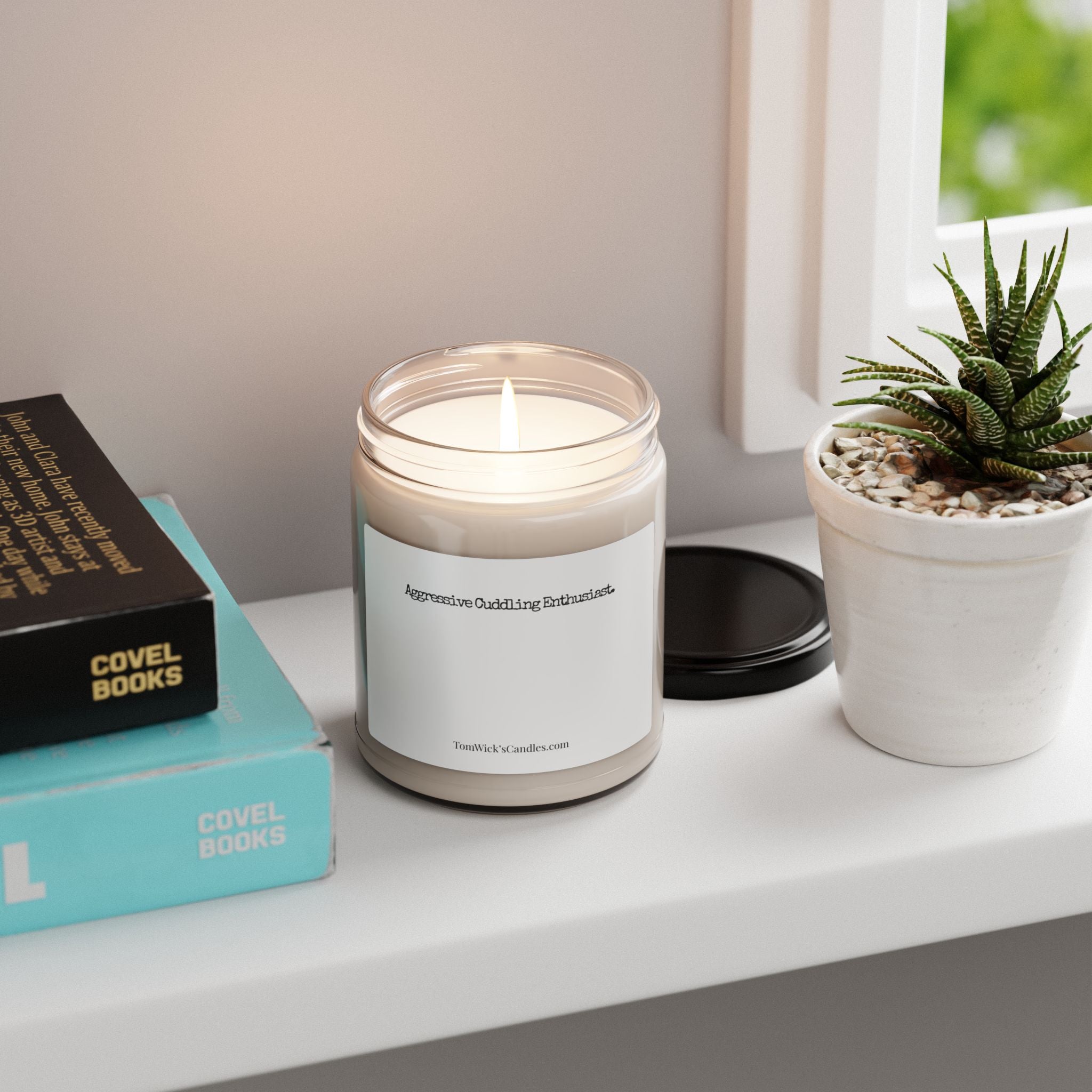 BJJ Aggressive Cuddling — "Aggressive Cuddling Enthusiast." Scented Soy Candle (9oz)