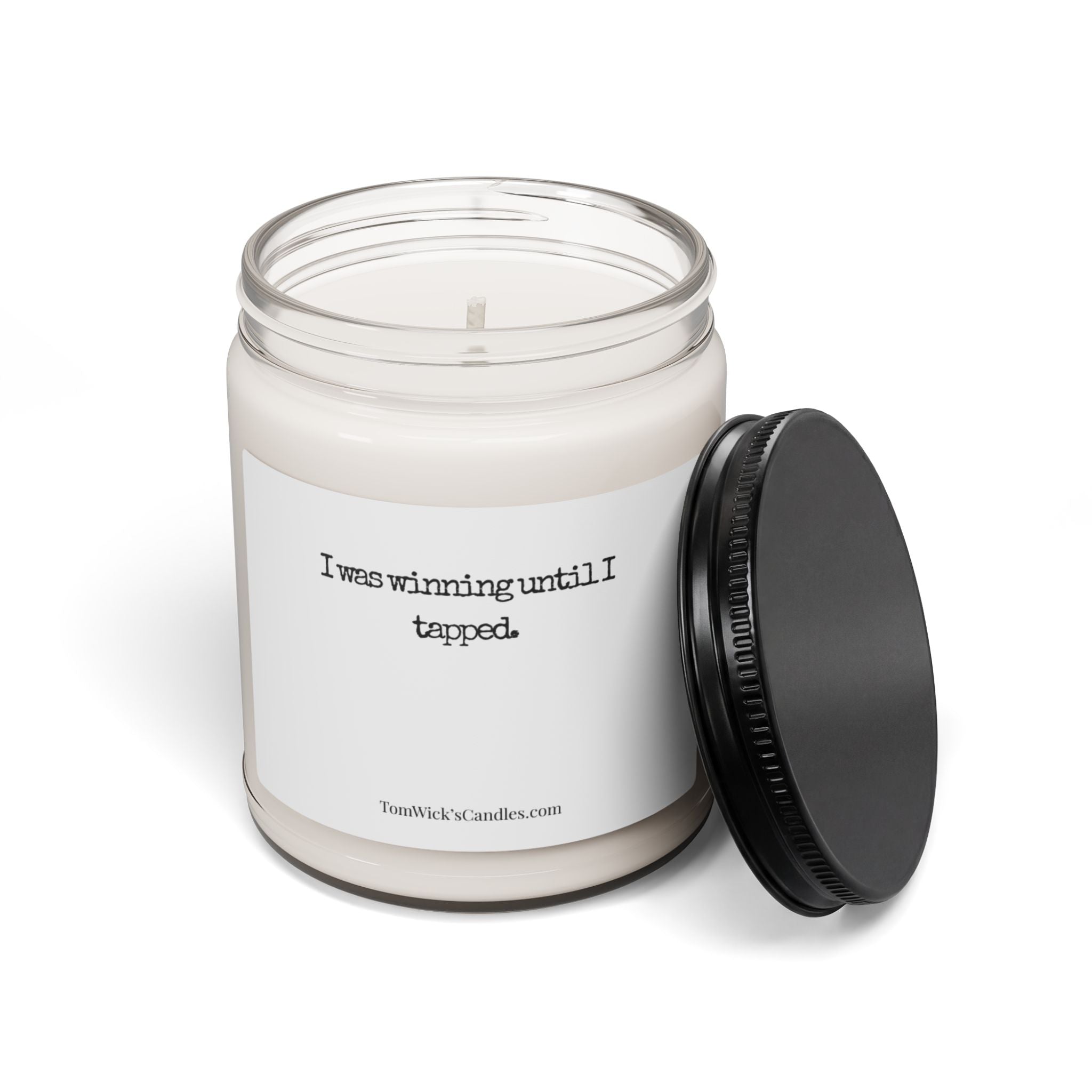 BJJ I was winning — "I was winning until I tapped" Scented Soy Candle (9oz)