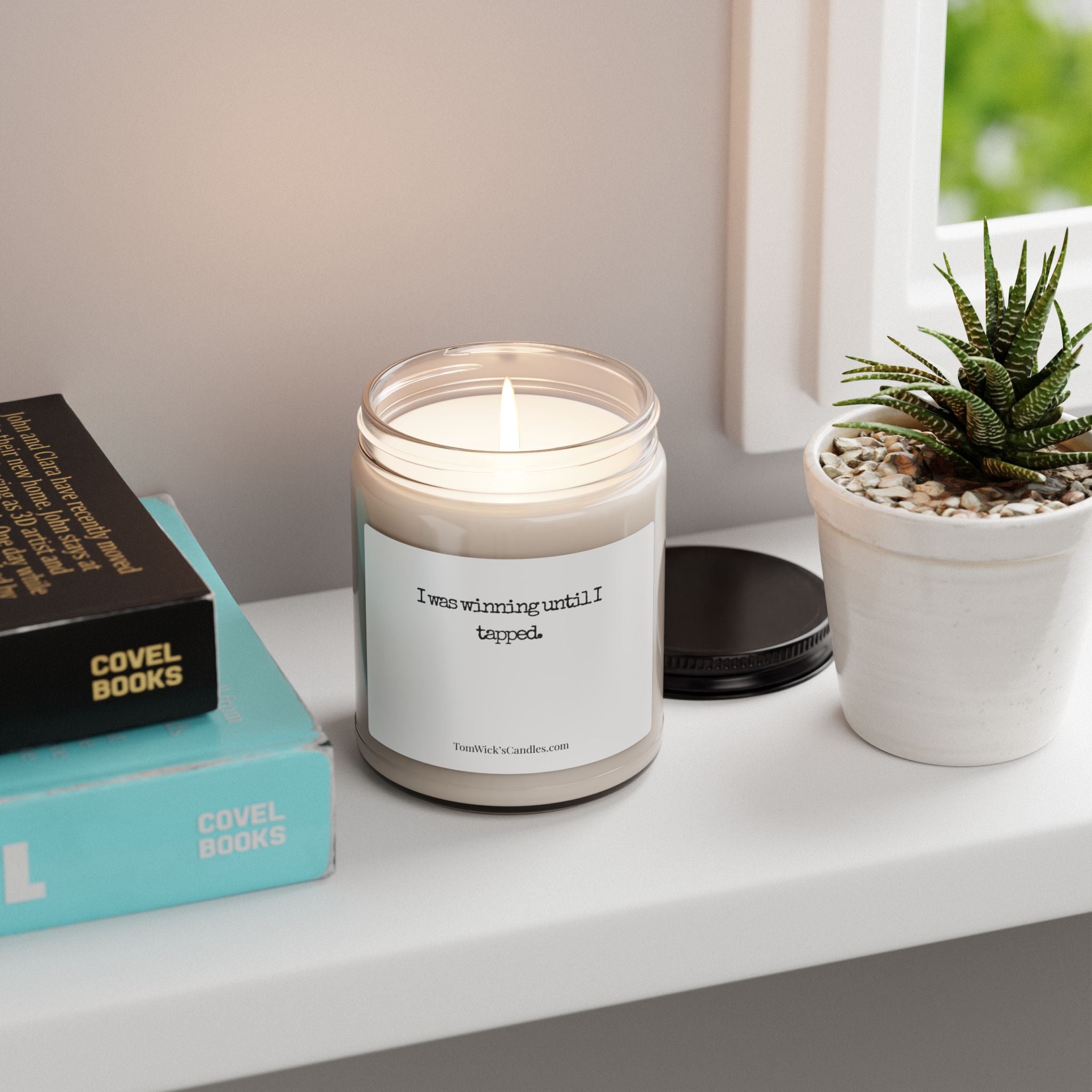 BJJ I was winning — "I was winning until I tapped" Scented Soy Candle (9oz)