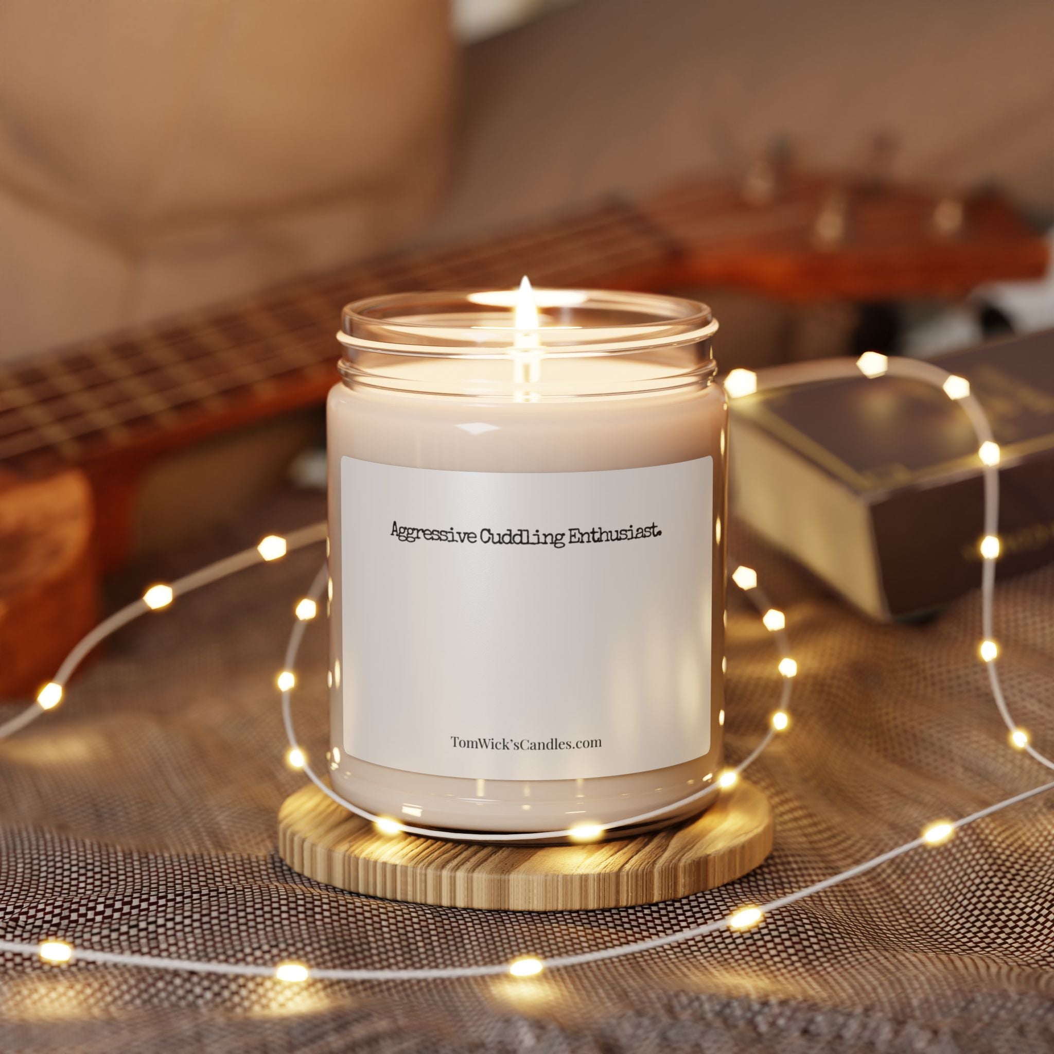 BJJ Aggressive Cuddling — "Aggressive Cuddling Enthusiast." Scented Soy Candle (9oz)